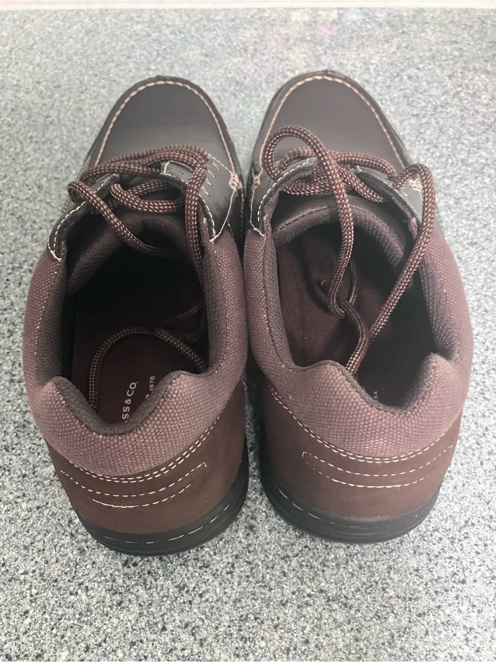 G.H. Bass & Co. Dark Brown Leather Moc Toe Boat Shoes